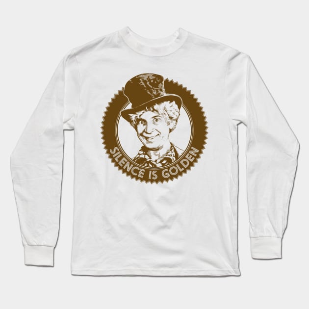 Silence is Golden Long Sleeve T-Shirt by SpruceTavern